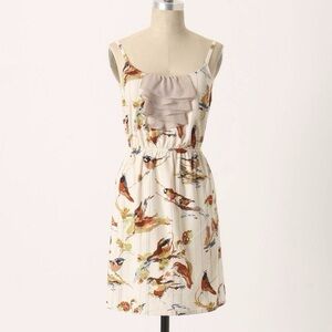 Eloise bird dress chemise from Anthropologie size M